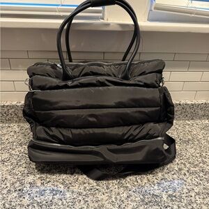 iPack Black Puffy Tote Bag